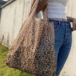 1 LEFT! Leopard Print Reusable Market Bag